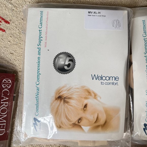*new* MARENA Lot x5 Post Op/Surgery Compression Garment BINDER/BRA/VEST L + XL - Picture 7 of 8